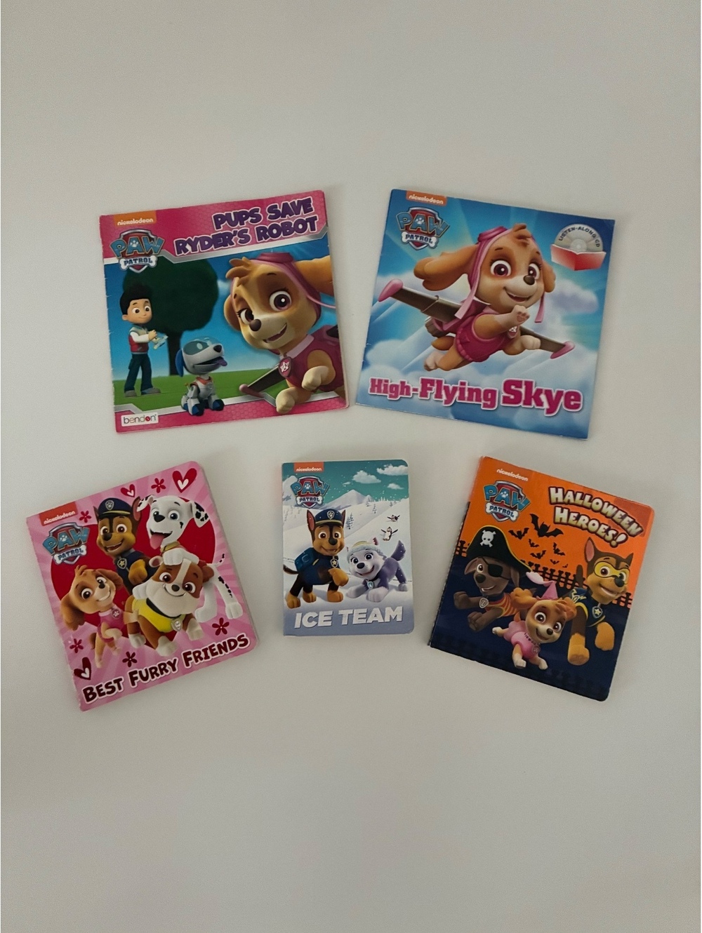 Set of 5 Paw Patrol Board Books for Kids